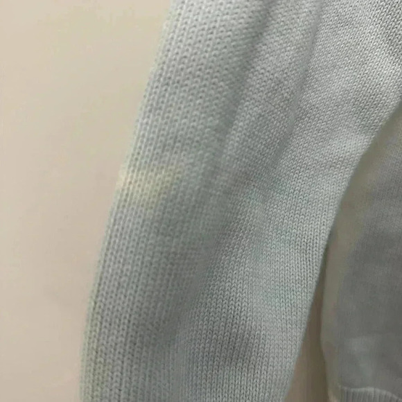 Sunday Best Lamora V-Neck Striped Button Front Cardigan Varsity Preppy Blue Sz S - Picture 11 of 16